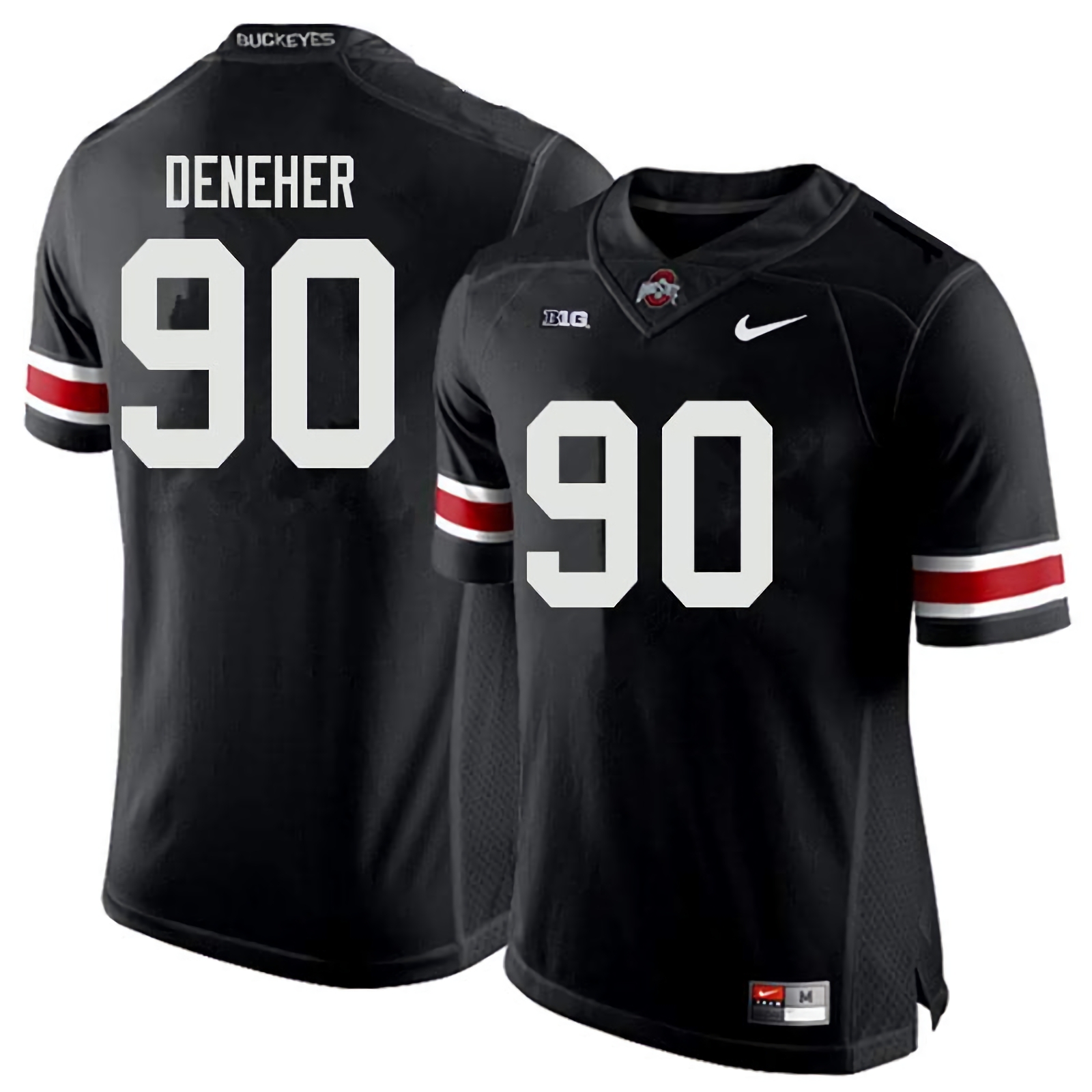 Jack Deneher Ohio State Buckeyes Men's NCAA #90 Nike Black College Stitched Football Jersey UWN4756JH